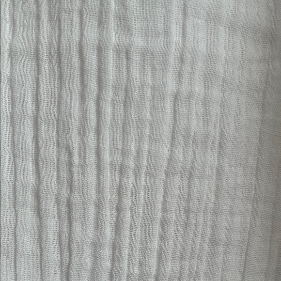 ASOS Curve NWOT White Cotton Crinkle Wide Leg Pants Elastic Waist, Size 12 - Picture 3 of 10